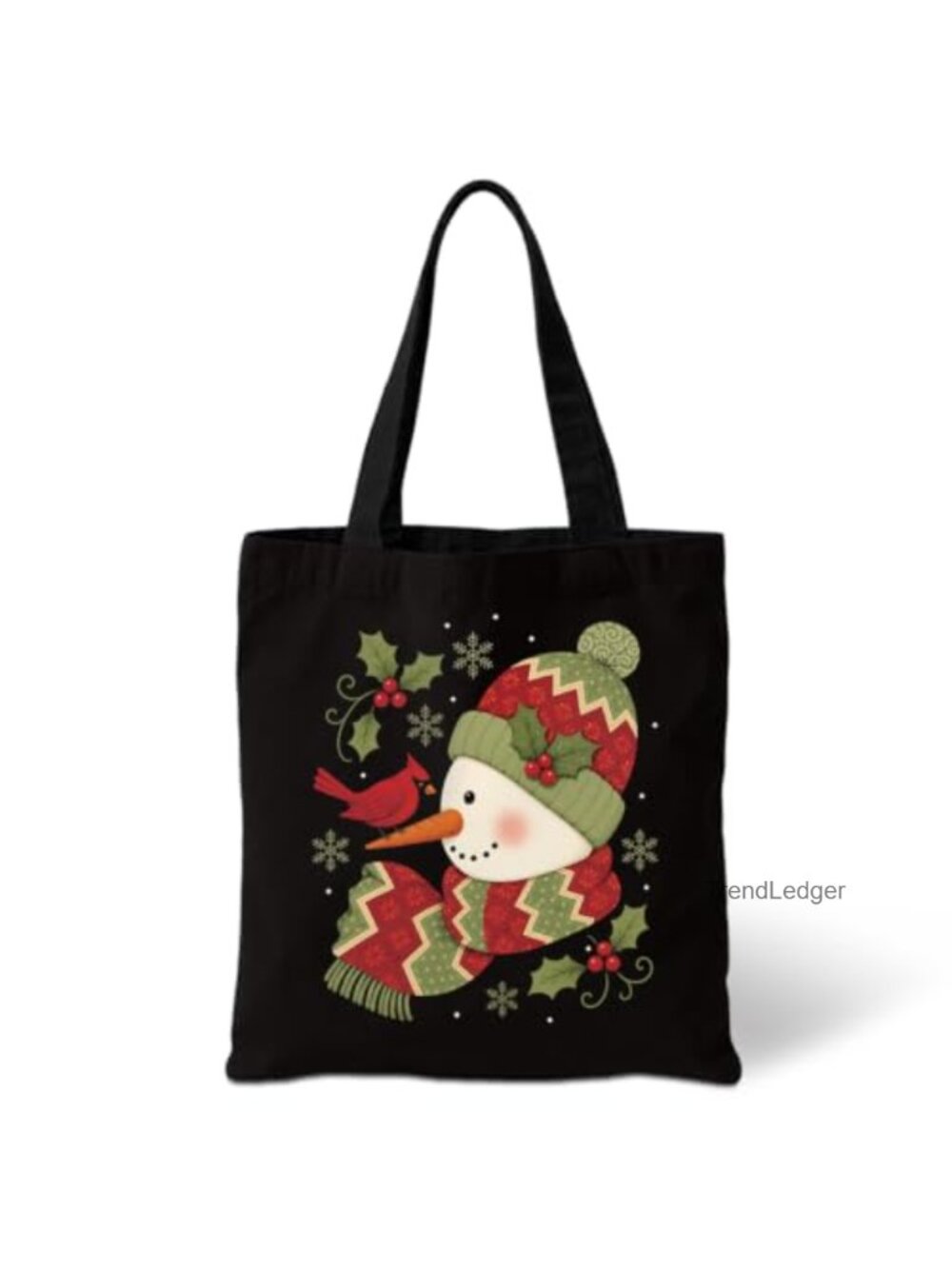 Christmas Tote Bag Funny Winter Holiday Canvas Bag
